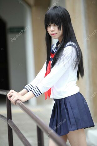 japanese college girl - Stock