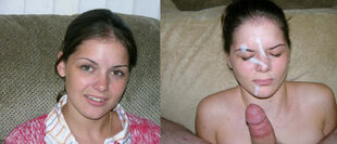 Before/After Fledgling Jizz Facials