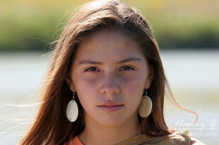 A teen Native Yankee Indian young